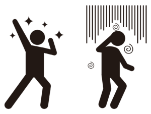 成功と失敗のイメージ